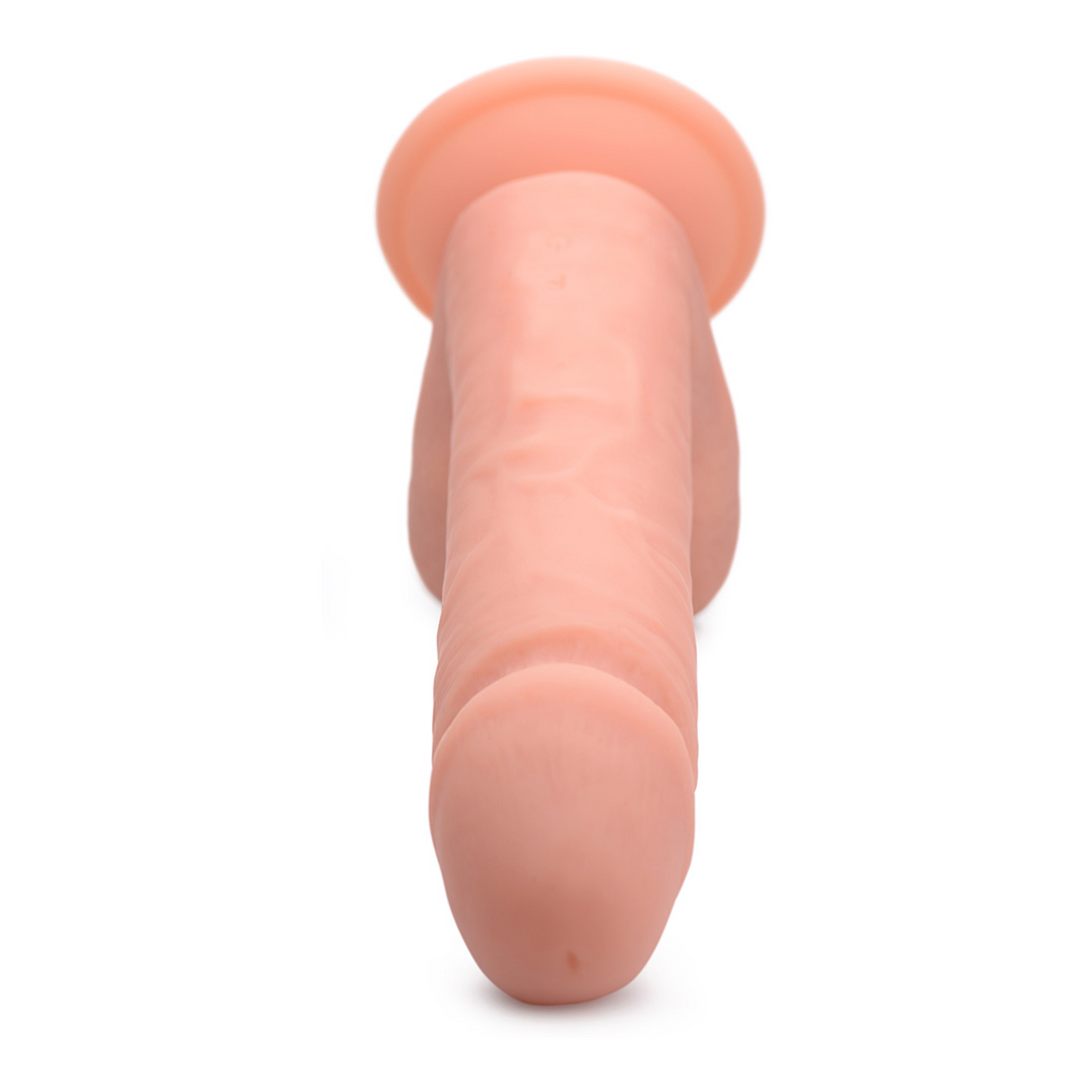 Curve toys Vibrerende Afstandsbediening Siliconen Dildo met Ballen - 8 / 20,5 cm (653078940275)