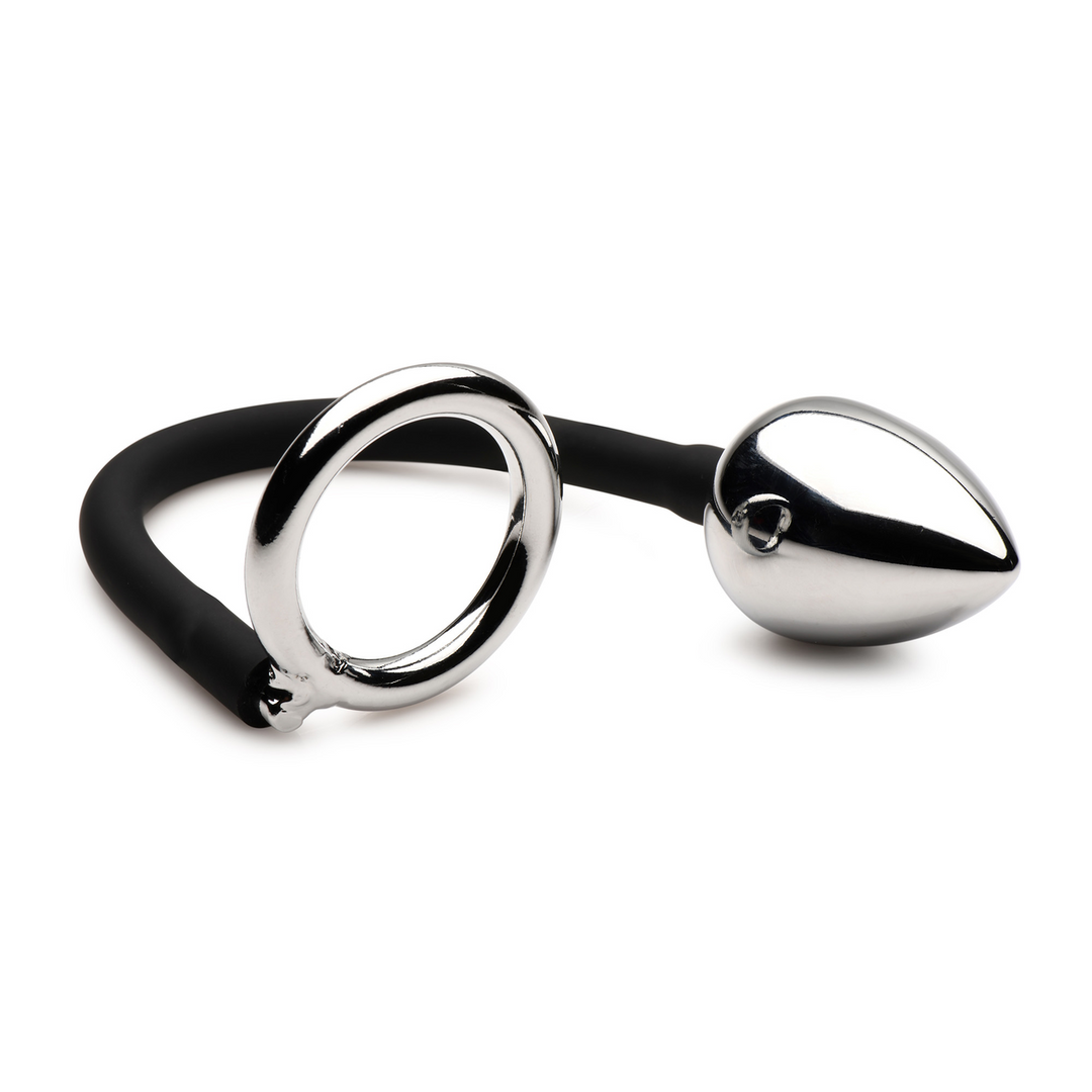 Xr brands Tug and Plug - Cock- en Ballring met Anale Plug (848518053985)