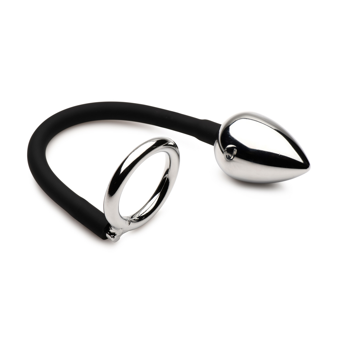 Xr brands Tug and Plug - Cock- en Ballring met Anale Plug (848518053985)