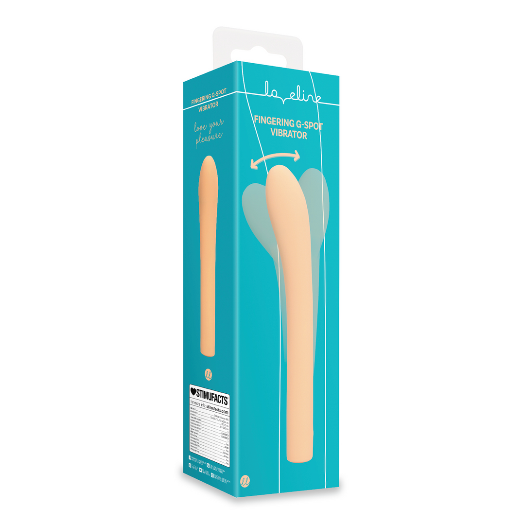 Loveline by shots Vinger G-Spot Vibrator - Perzik Fuzz (8714273044907)