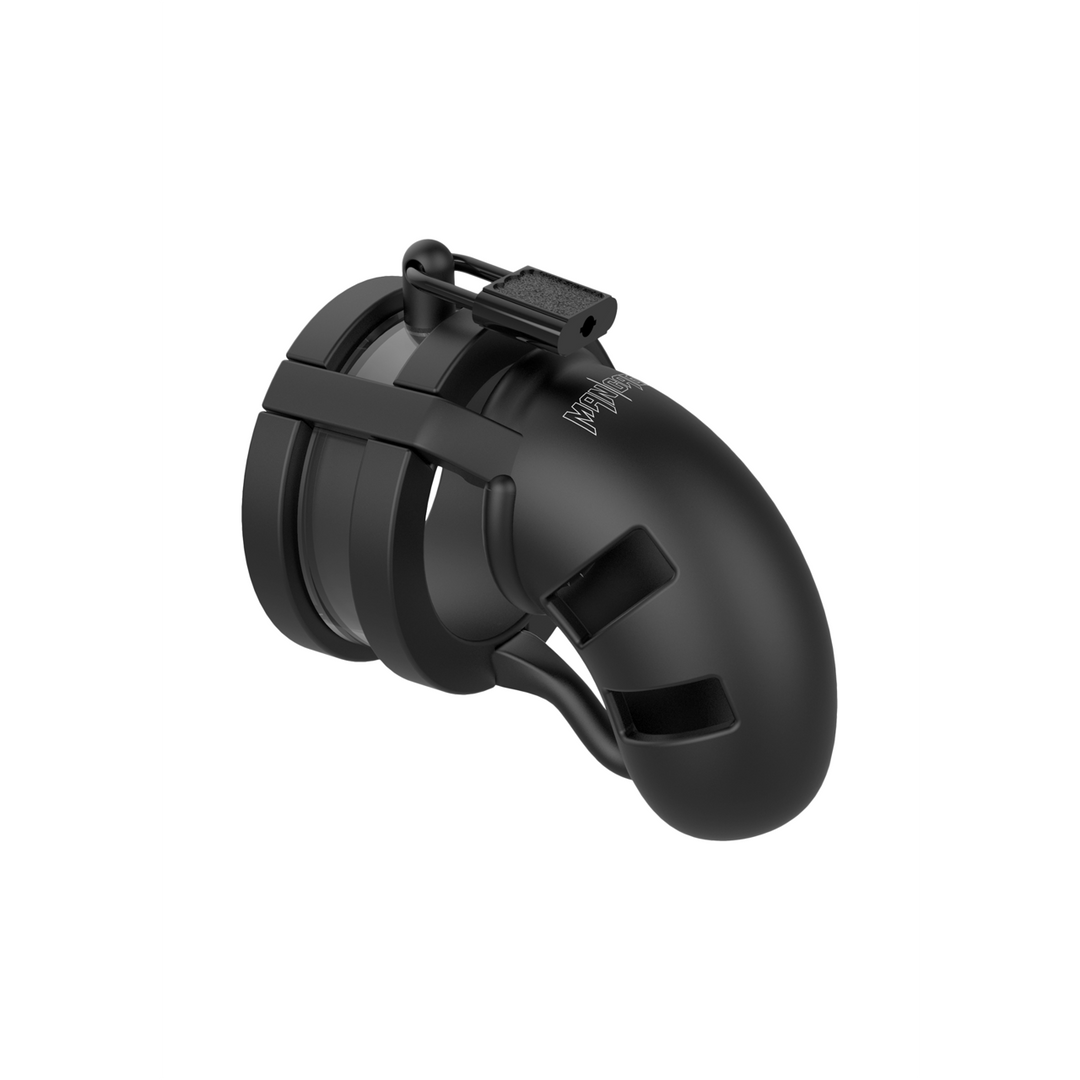 Mancage by shots Model 18 Chastity Cock Cage met Ballsplitter - 3.5 / 9 cm (7423522515501)