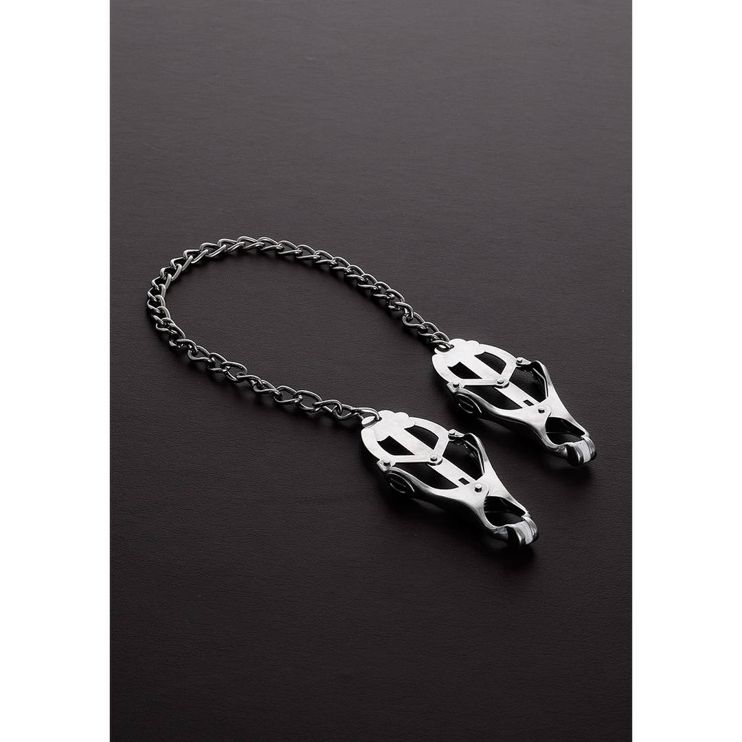 Steel by shots Clover Tepelknijper met Ketting (8714273782205)
