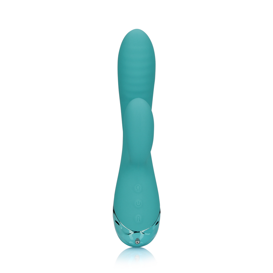 Loveline by shots Opblaasbare Konijnen Vibrator - Pauwblauw (8714273048950)
