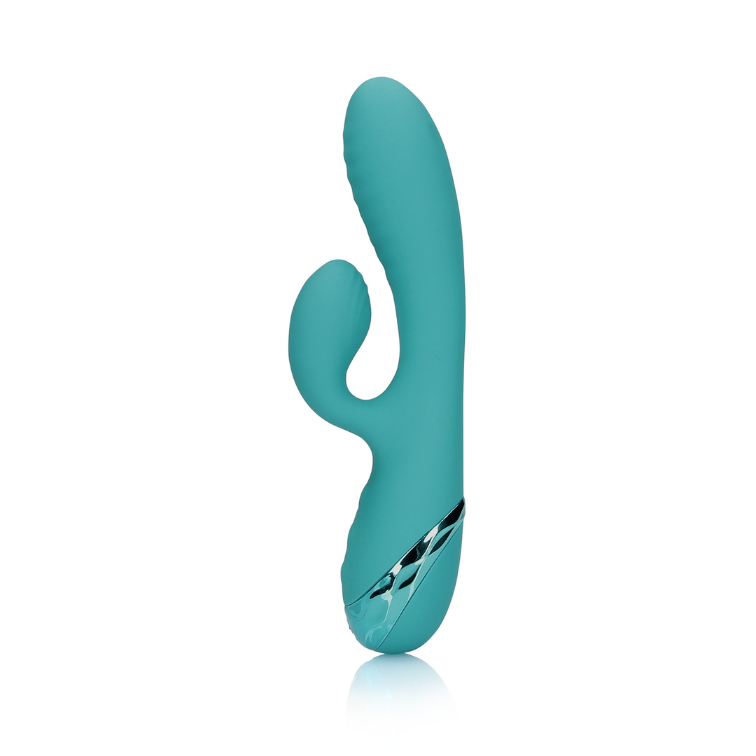 Loveline by shots Opblaasbare Konijnen Vibrator - Pauwblauw (8714273048950)