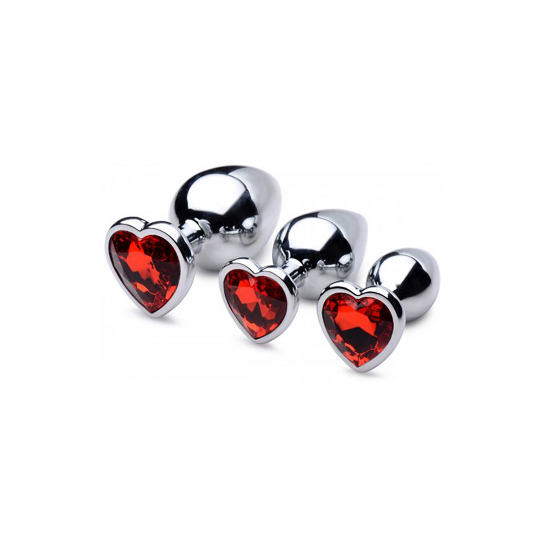 Xr brands Rode Hart - Butt Plug Set (848518042927)