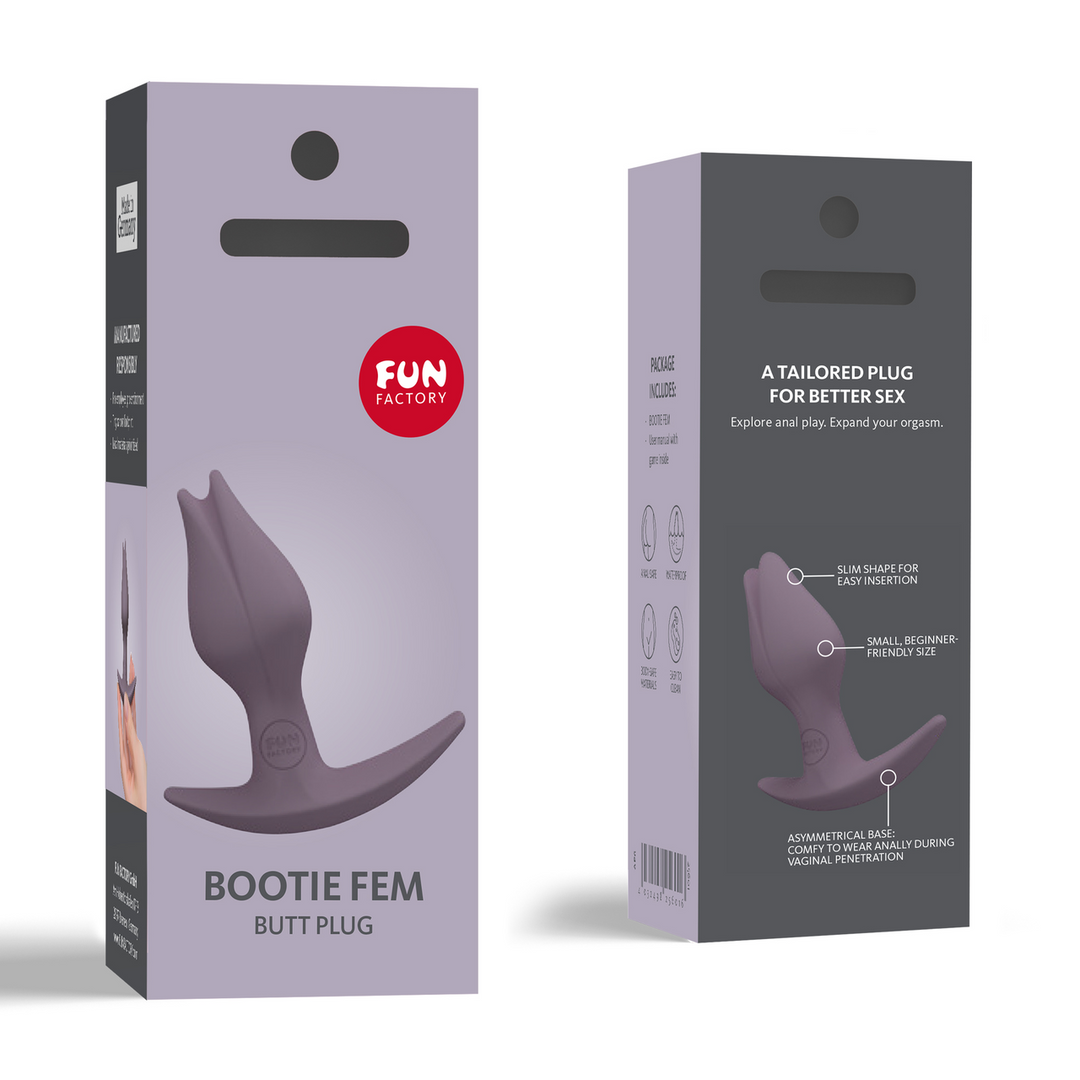 Fun factory Bootie Fem - Butt Plug - Donker Taupe (4032498256016)