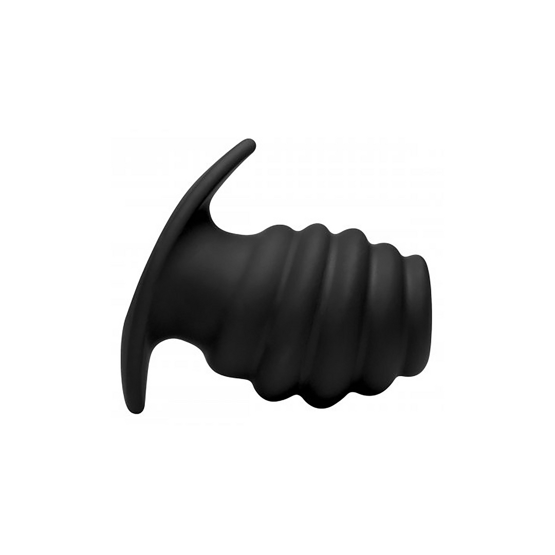 Xr brands Hive Ass Tunnel - Siliconen Geribbelde Holle Anale Plug - Groot (848518032881)