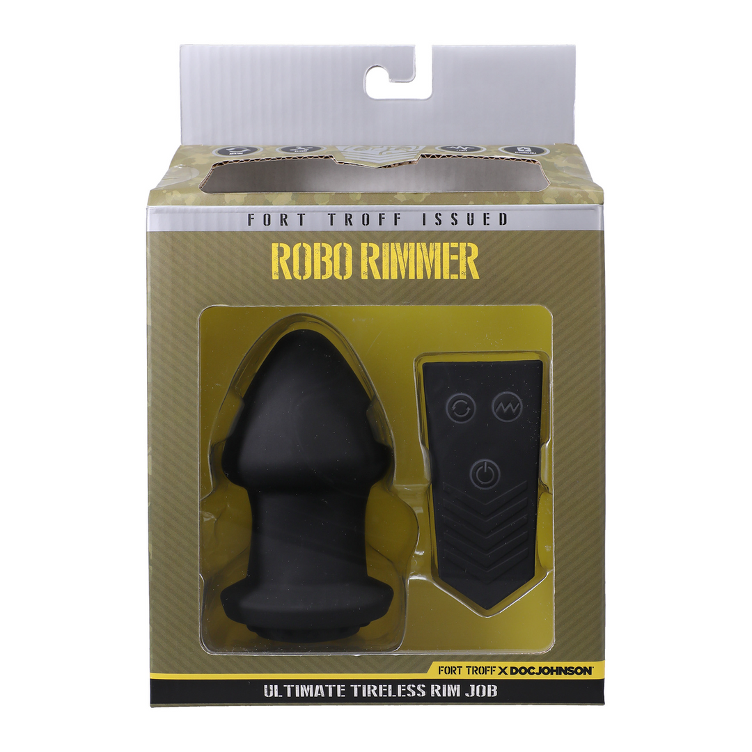 Doc johnson Robo Rimmer X - Vibrerende Plug - Zwart (782421090500)