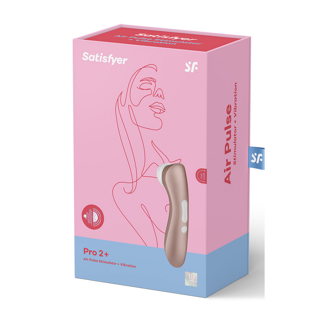 Satisfyer Pro 2Plus - Airpulse Stimulator en Vibration - Licht Goud (4049369016525)