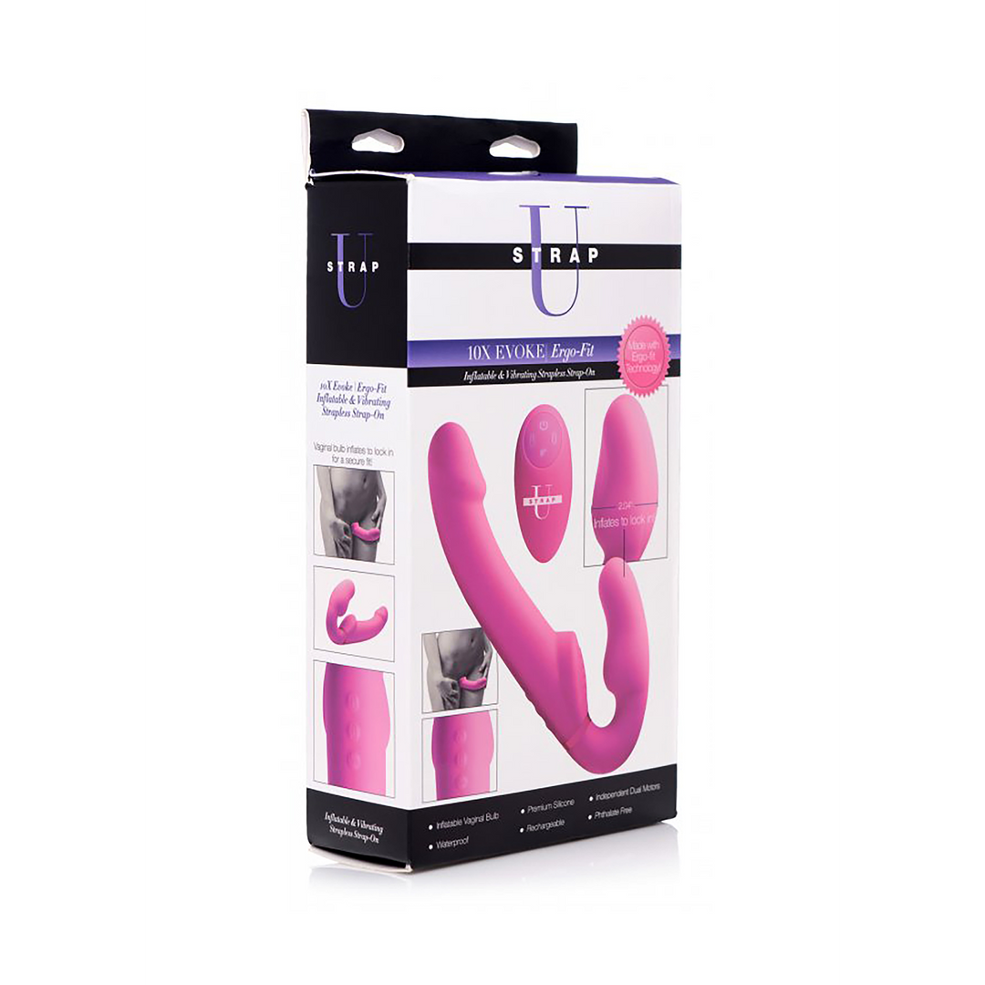 Xr brands Evoke Ergo Fit - Strapless Strap-On met Afstandsbediening (848518032300)