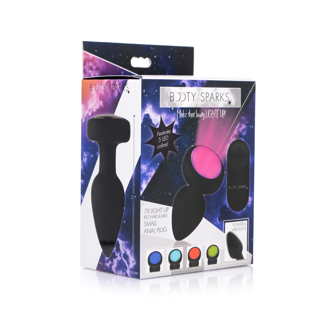 Xr brands Siliconen Vibrerende LED Plug - Medium (848518034564)