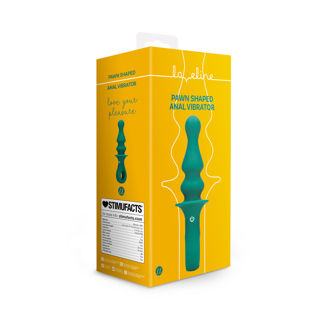 Loveline by shots Pawn Vormige Anale Vibrator - Pauwenveer (8714273050731)