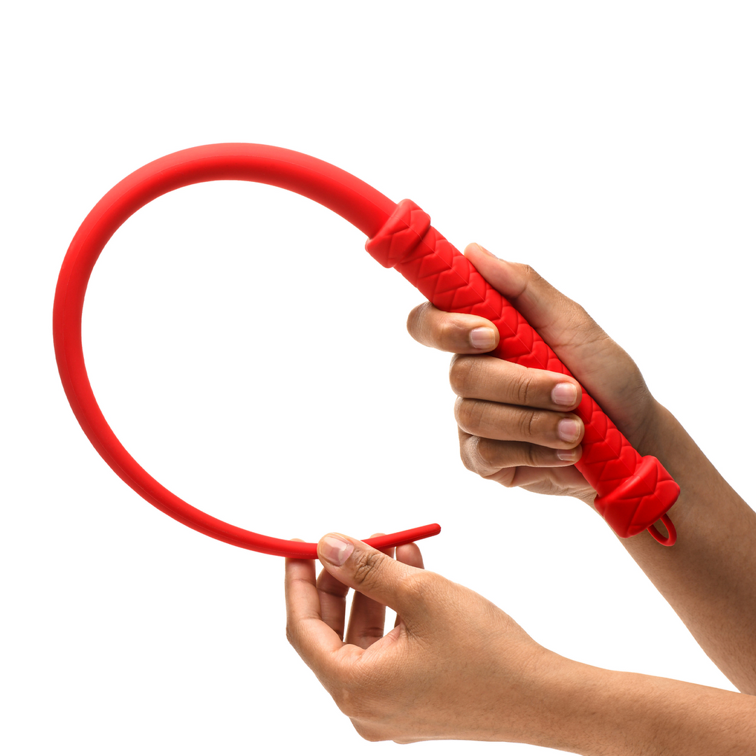 Xr brands Viper Tail - Siliconen Whip - Rood (848518056207)