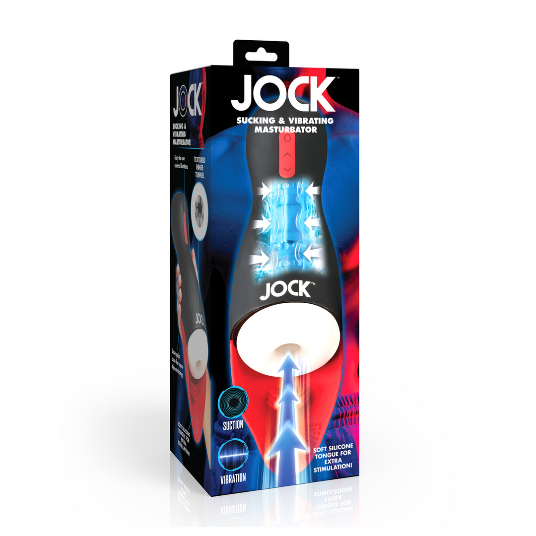 Curve toys Zuig- en Vibrerende Masturbator - Zwart (653078944747)
