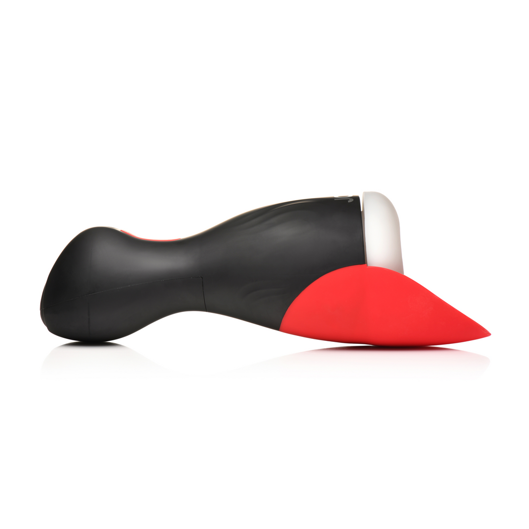 Curve toys Zuig- en Vibrerende Masturbator - Zwart (653078944747)
