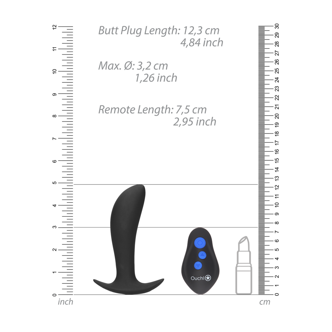 Ouch! by shots E-stim Vibrerende Buttplug (7423522560563)