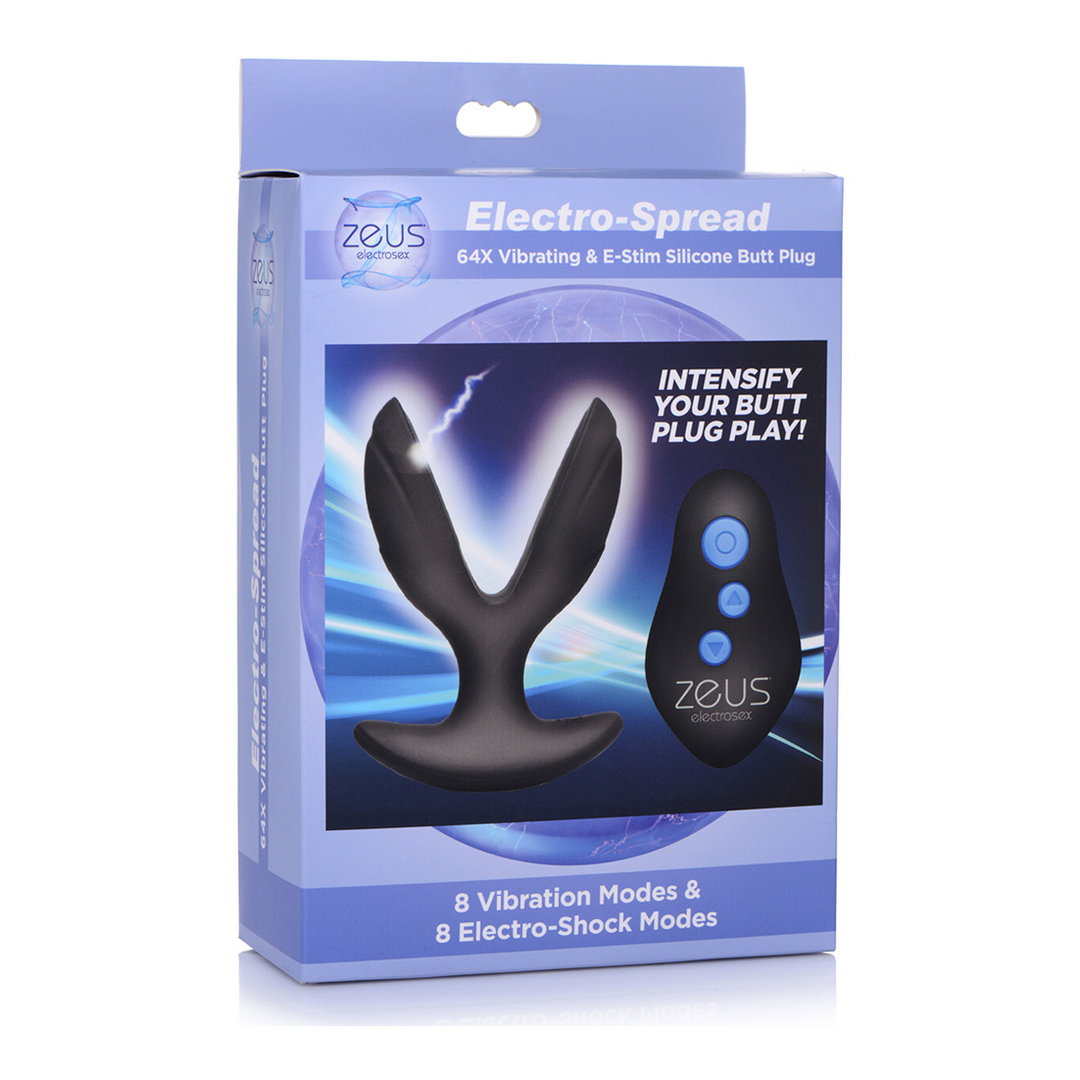 Xr brands Electro-Spread - Vibrerende en E-Stim Silicone Butt Plug (848518039644)