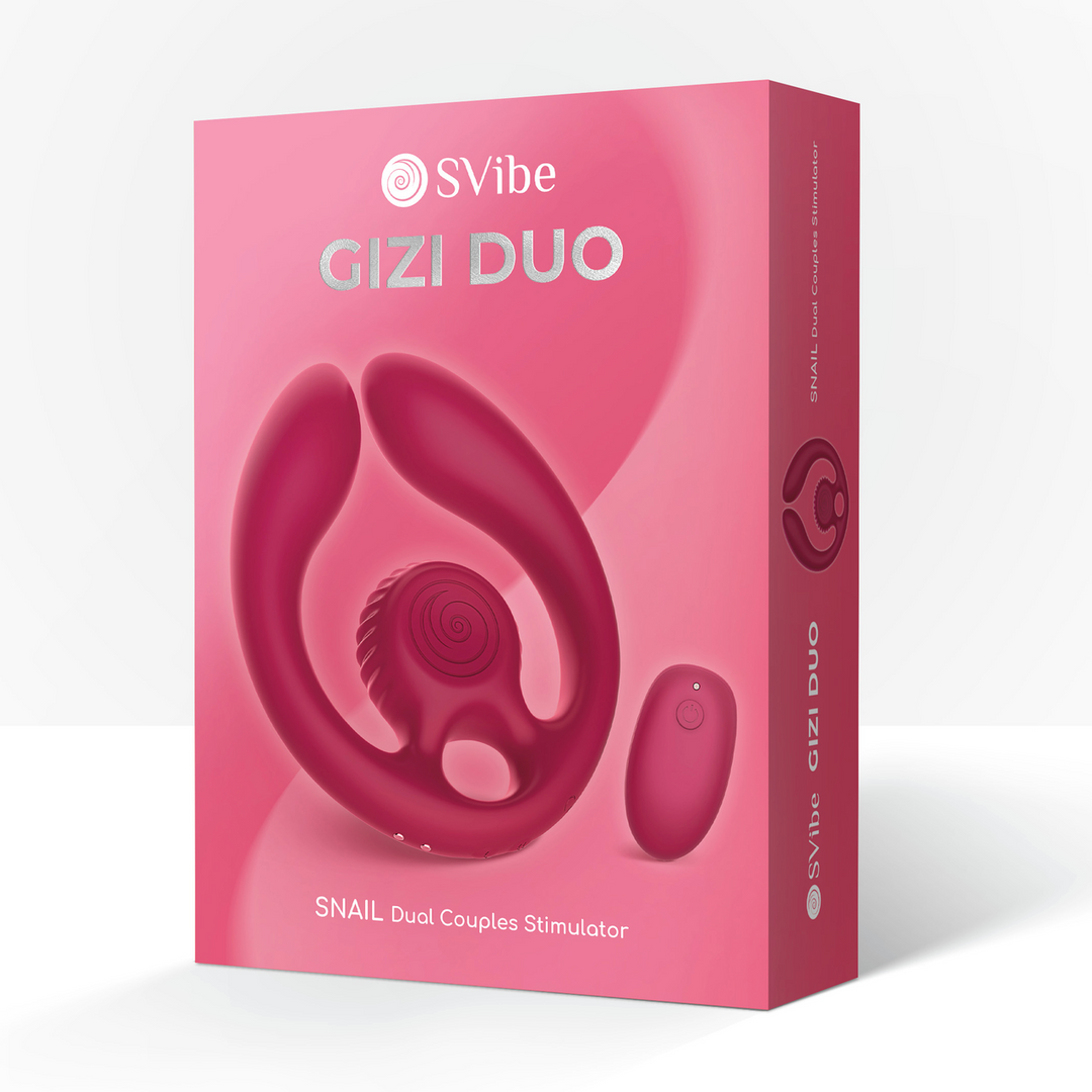 Snail vibe GIZI Duo - Dual Couples Stimulator - Bordeauxt (8720615766154)