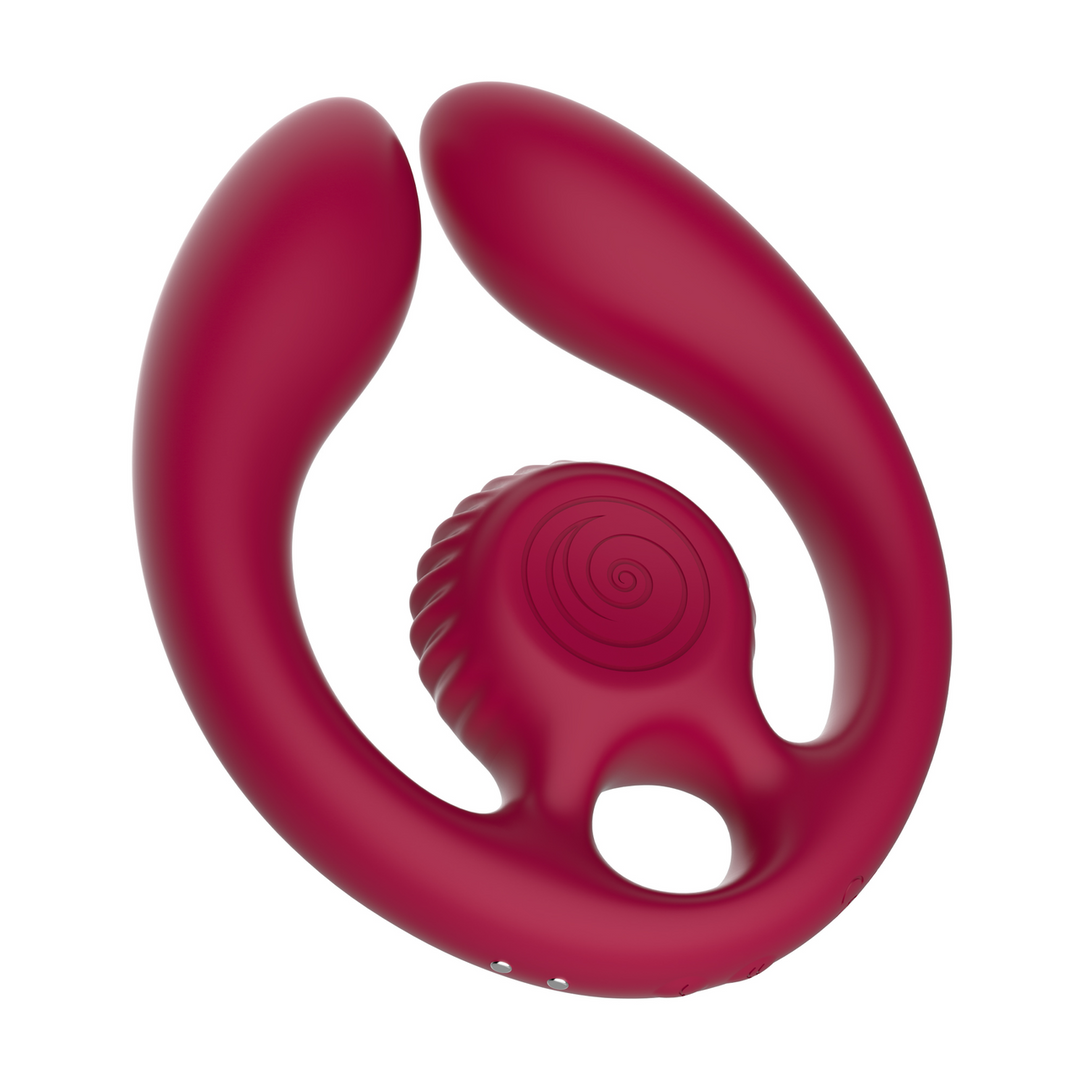 Snail vibe GIZI Duo - Dual Couples Stimulator - Bordeauxt (8720615766154)