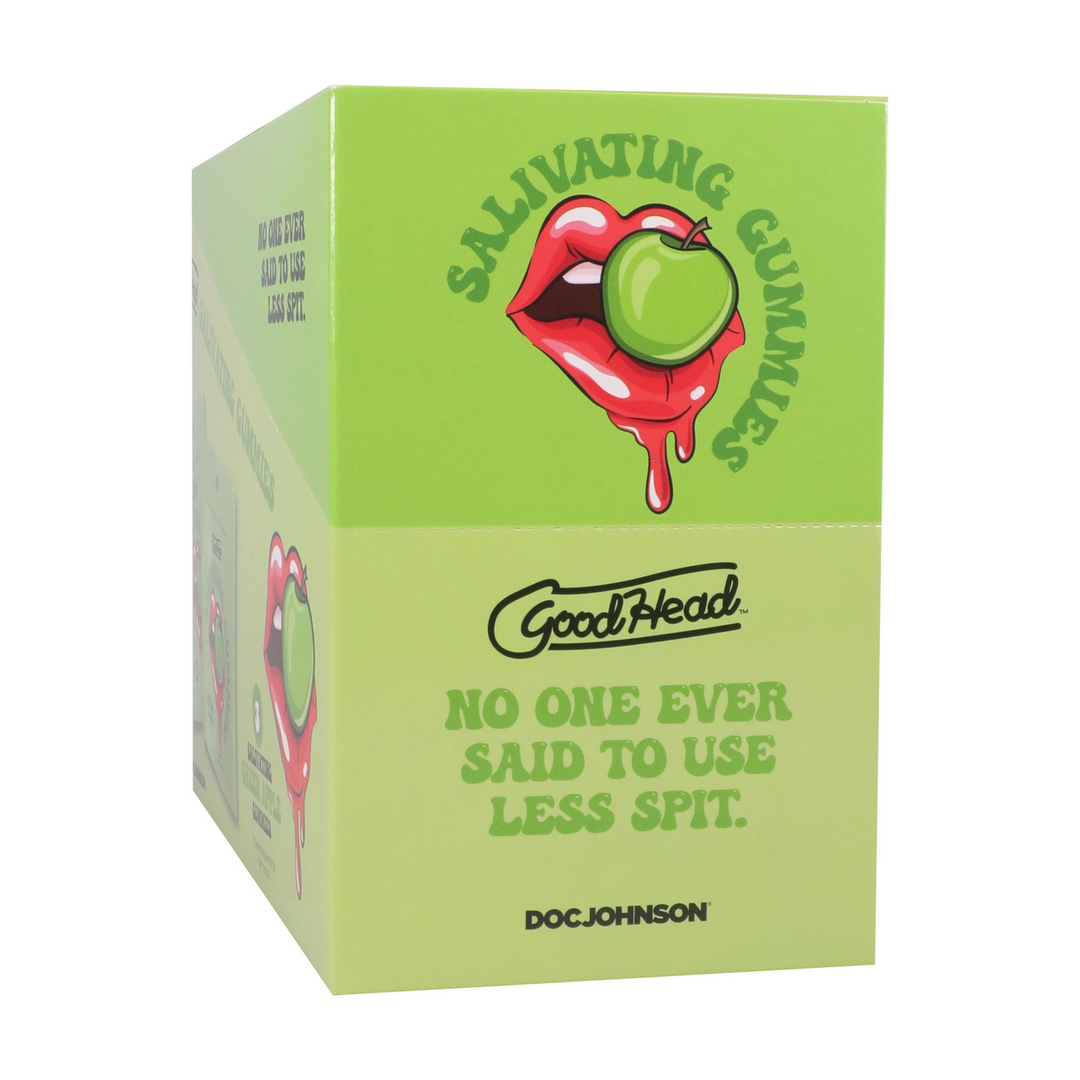 Doc johnson Speekselopwekkende Gummies - 24 stuks display - 12 gr - Groene Appel (782421099534)