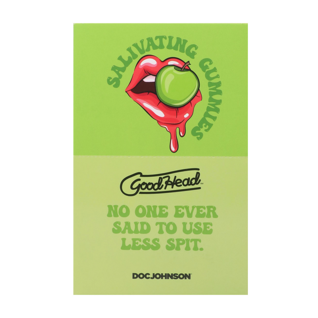 Doc johnson Speekselopwekkende Gummies - 24 stuks display - 12 gr - Groene Appel (782421099534)