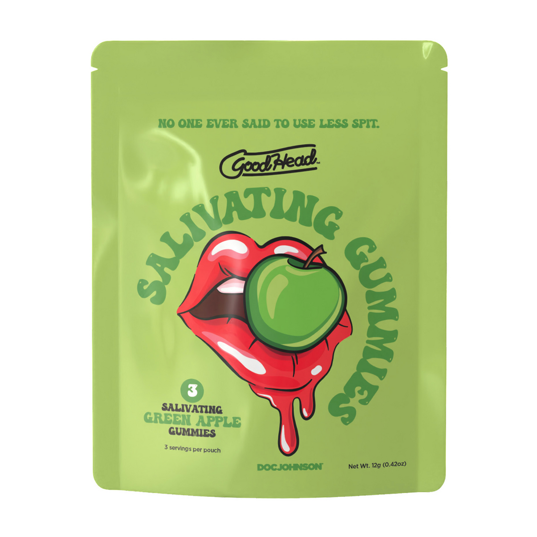 Doc johnson Speekselopwekkende Gummies - 24 stuks display - 12 gr - Groene Appel (782421099534)