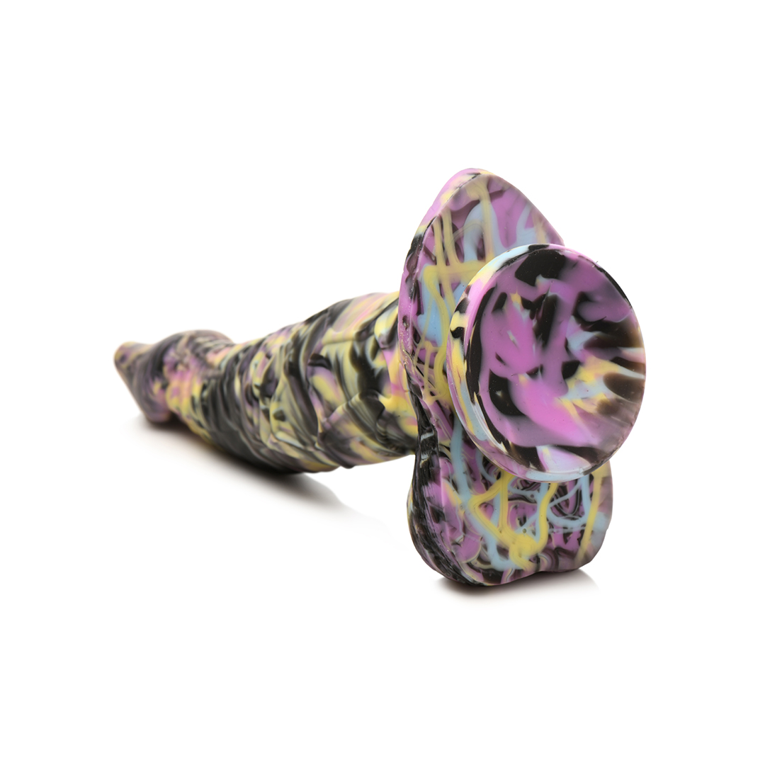 Xr brands Cyclops Monster - Siliconen Dildo - Geel/Paarse/Zwart (848518052872)