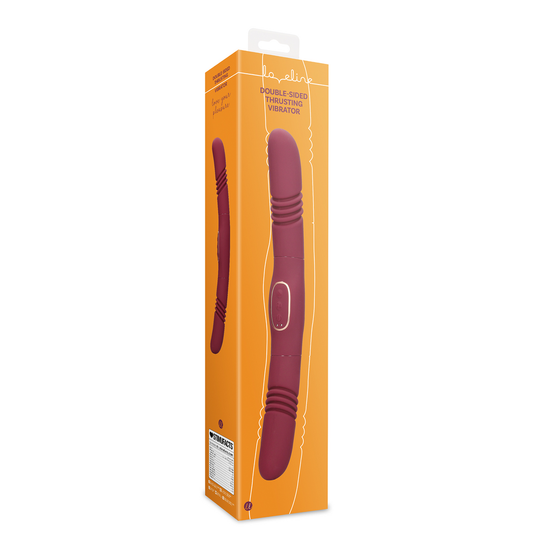 Loveline by shots Dubbelzijdige Duwvibrator - Merlot Druif (8714273049056)