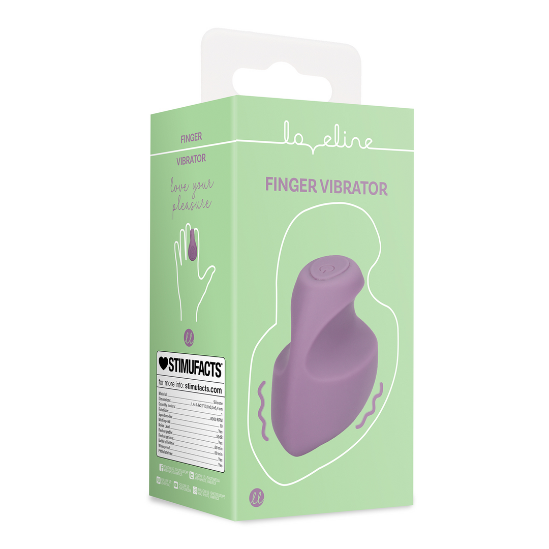 Loveline by shots Vinger Vibrator - Mystic Paars (8714273044945)
