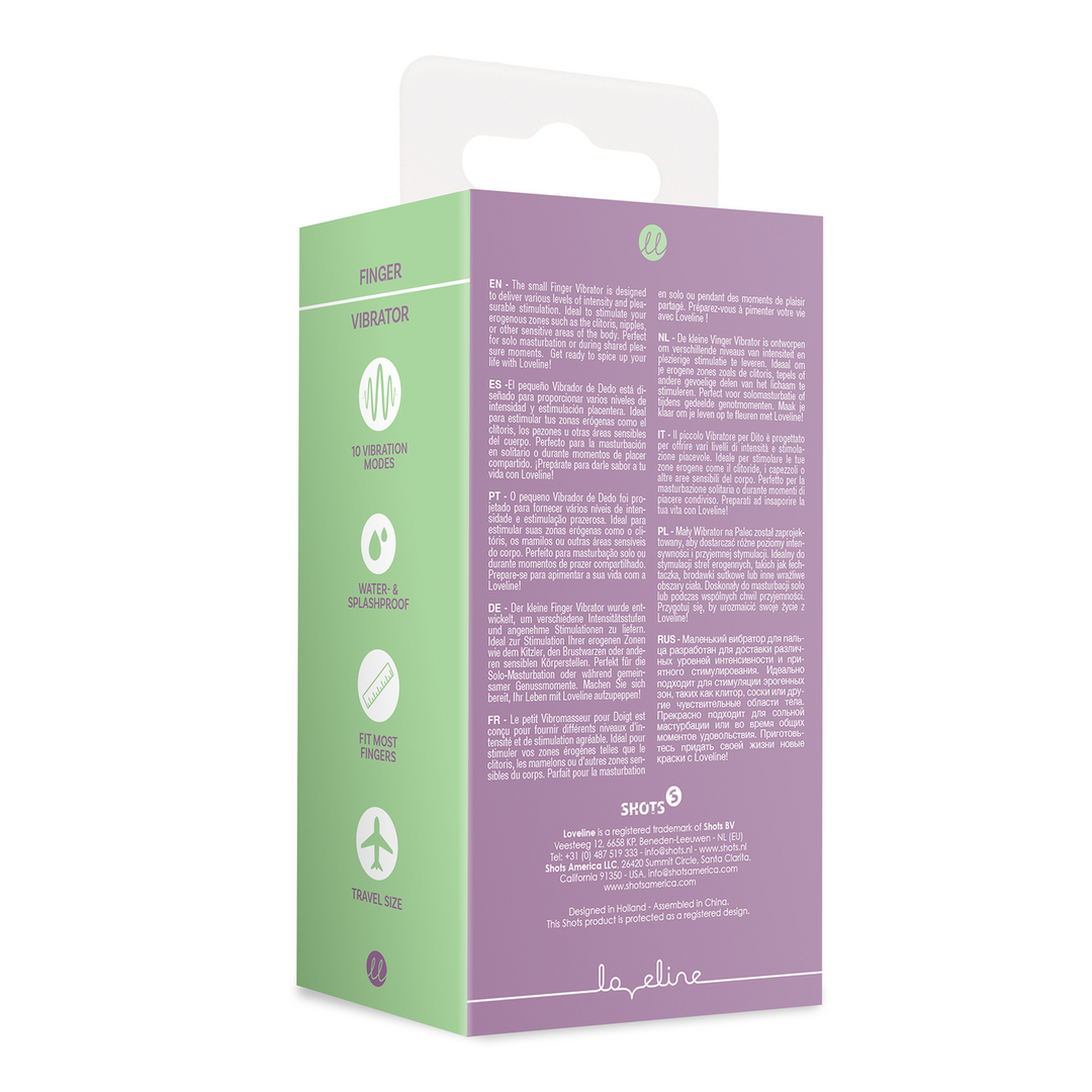 Loveline by shots Vinger Vibrator - Mystic Paars (8714273044945)