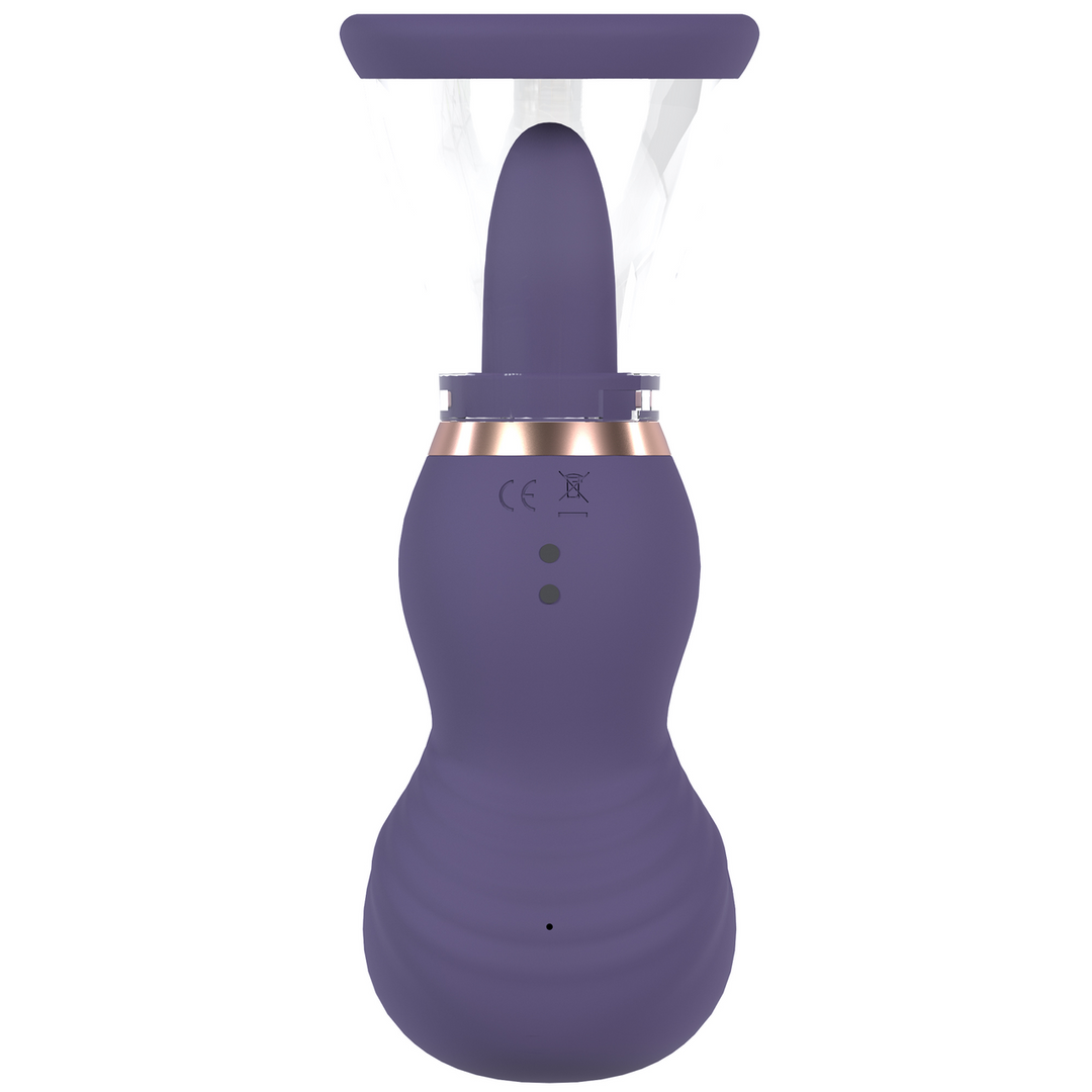 Pumped by shots Sensual - Oplaadbare Vulva en Borst Pomp - Paars (8714273054821)