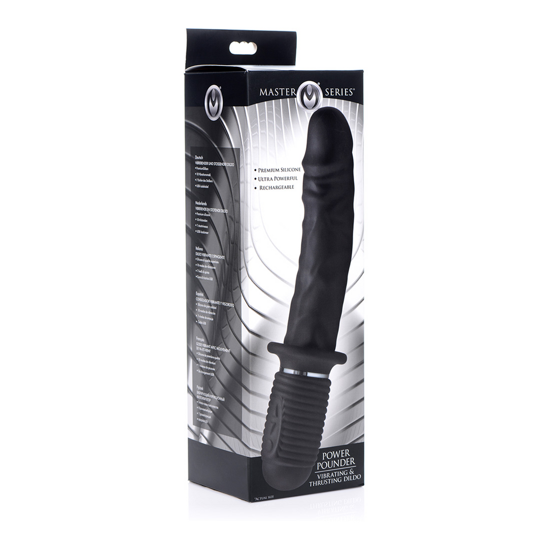 Xr brands Power Pounder - Vibrerende en Duwende Silicone Dildo (848518032010)