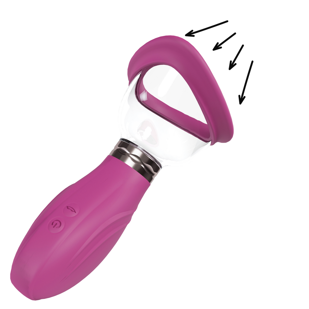 Pumped by shots Heerlijke - Oplaadbare Vulva en Borst Pomp - Roze (8714273055323)