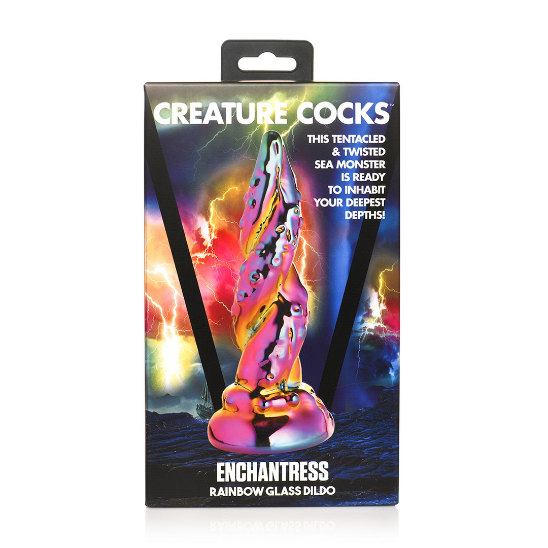 Xr brands Enchantress - Rainbow Glass Dildo (848518053794)