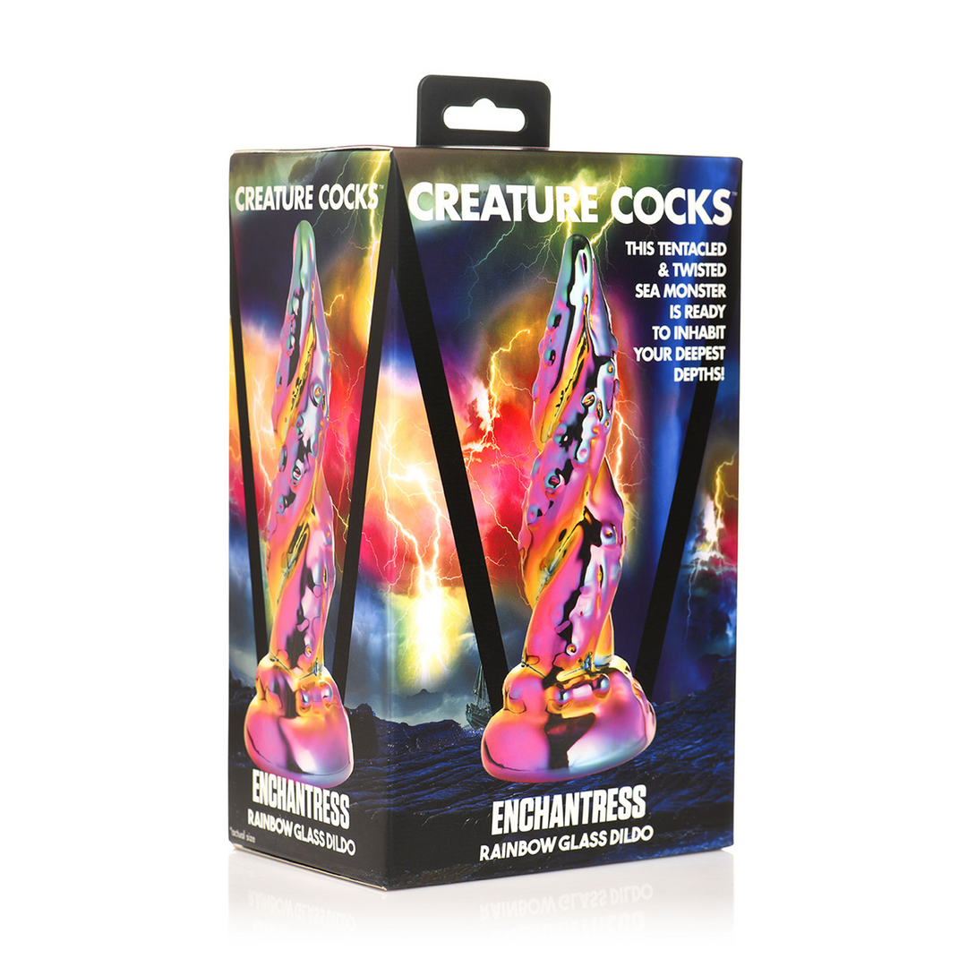 Xr brands Enchantress - Rainbow Glass Dildo (848518053794)