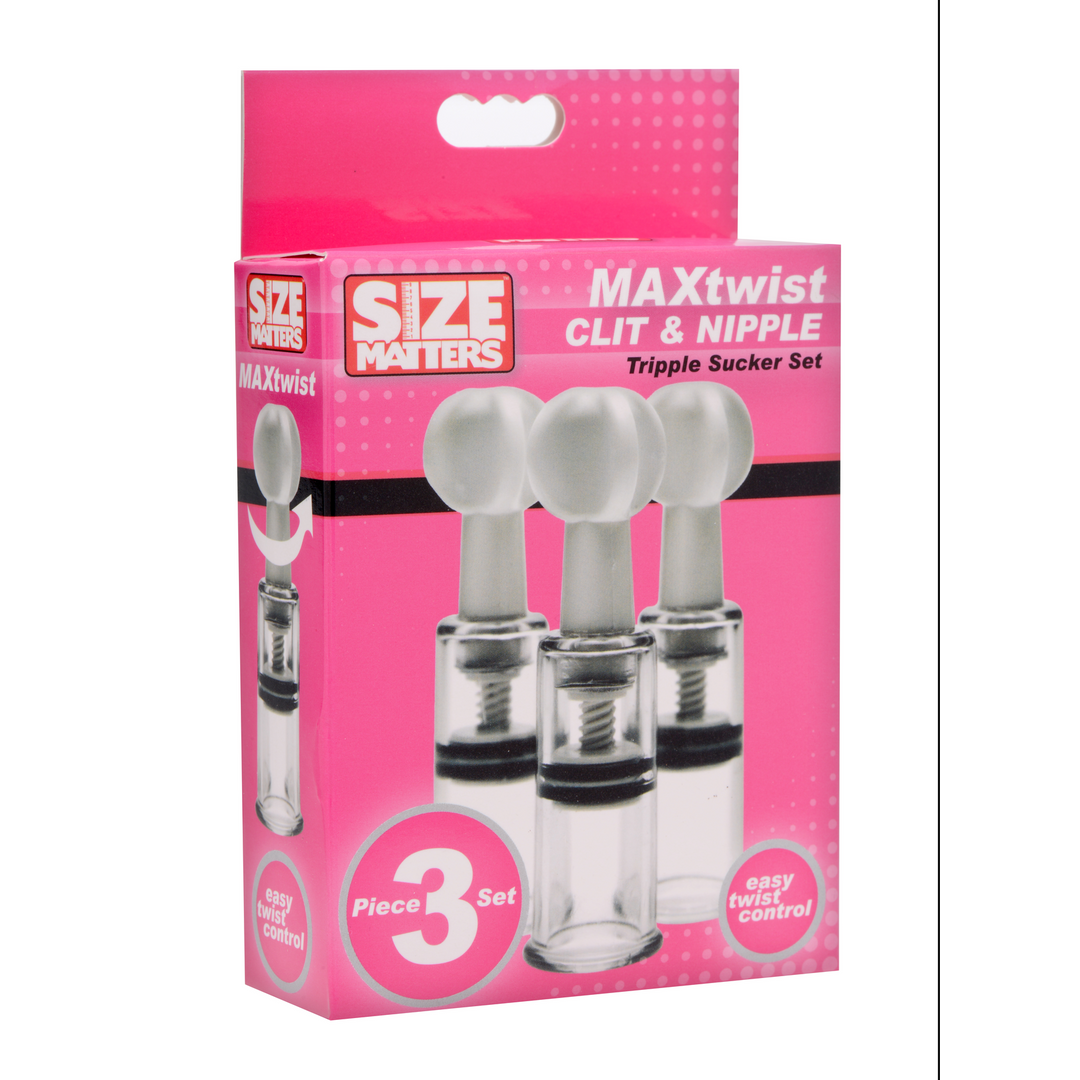 Xr brands Twisted Triplets - Tepel- en Clit Suckers (848518004444)