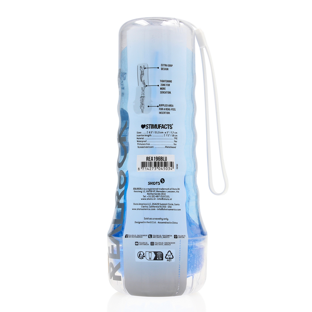 Realrock by shots Easy Rider - Pussy Masturbator - Blauw (8714273045034)