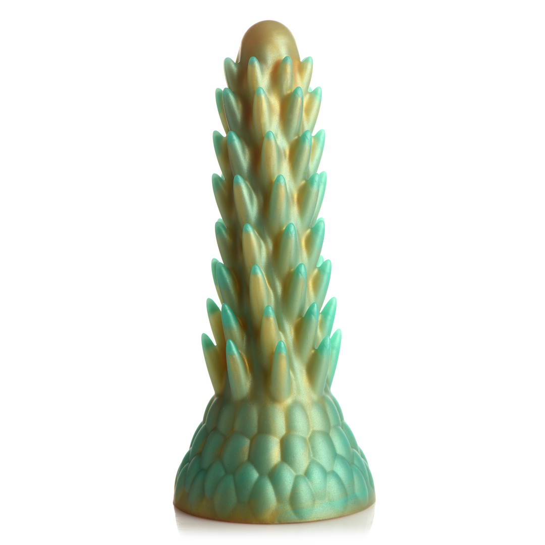 Xr brands Stegosaurus - Stekelige Reptiel Silicone Dildo - Groen (848518053282)