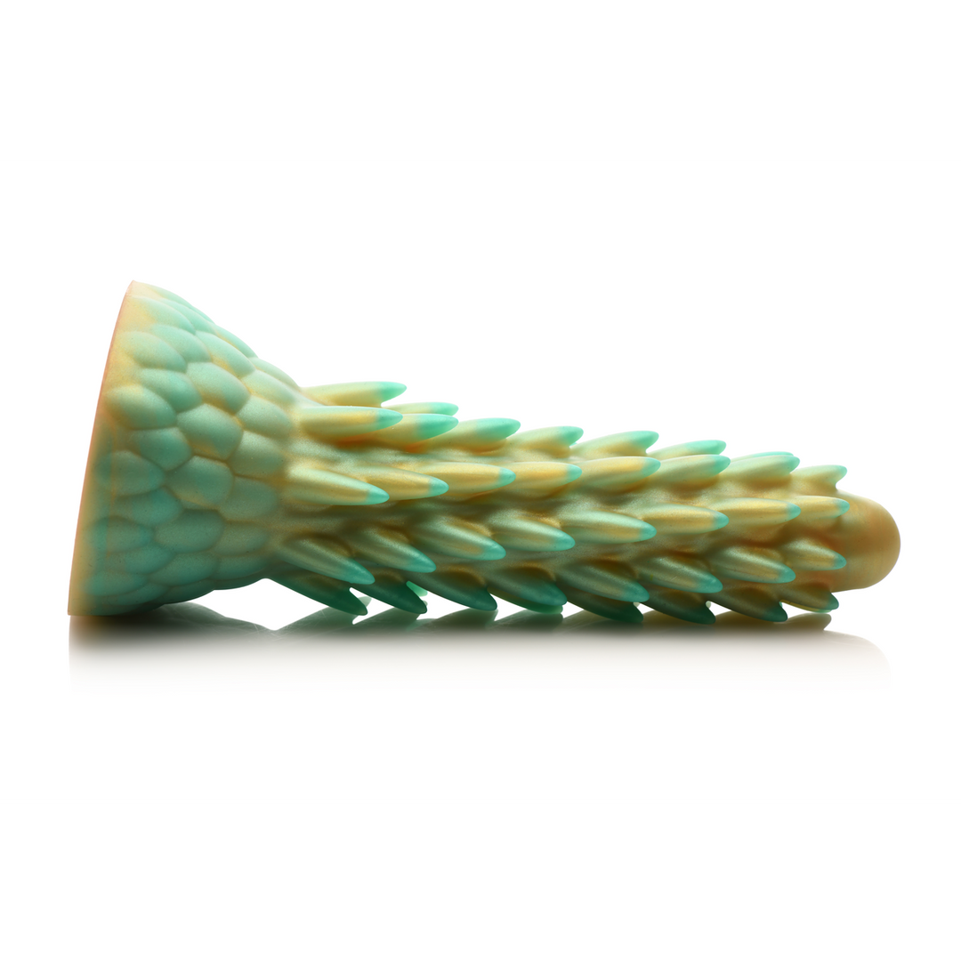 Xr brands Stegosaurus - Stekelige Reptiel Silicone Dildo - Groen (848518053282)