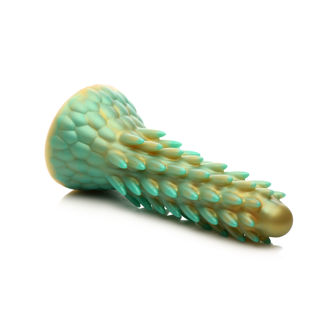 Xr brands Stegosaurus - Stekelige Reptiel Silicone Dildo - Groen (848518053282)