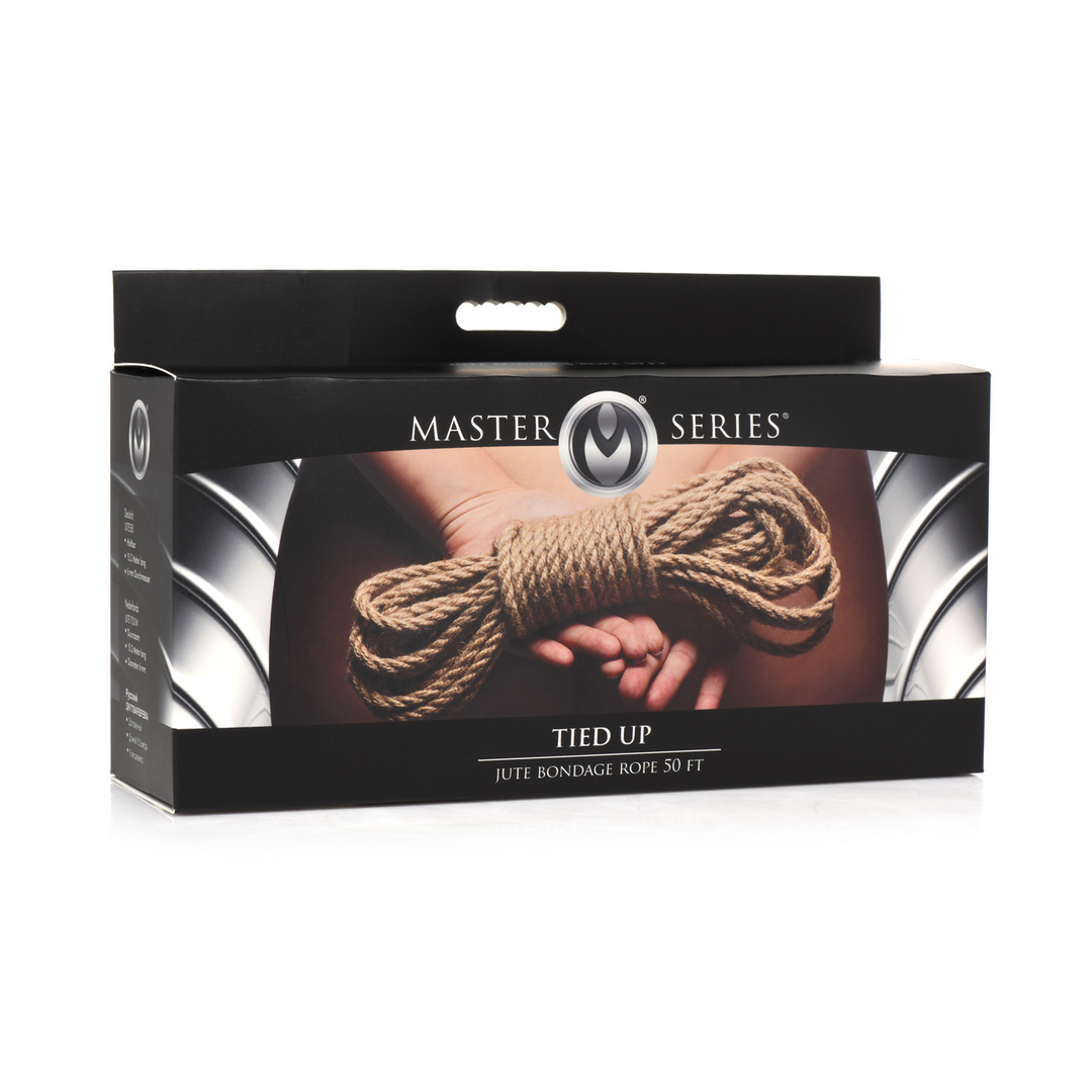 Xr brands Tied Up - Jute Bondage Rope - 50 ft / 15,2 mtr (848518051905)