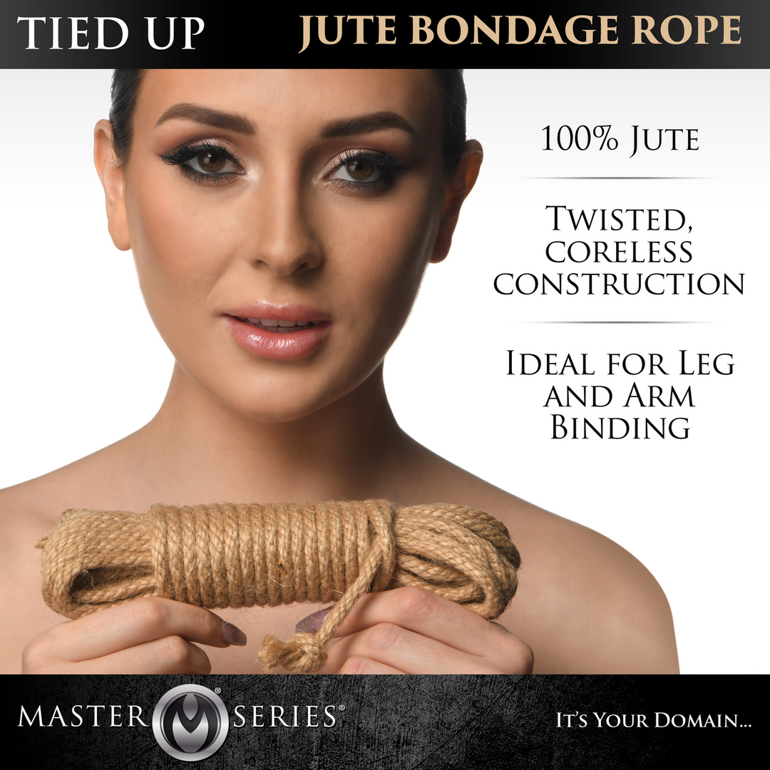 Xr brands Tied Up - Jute Bondage Rope - 50 ft / 15,2 mtr (848518051905)