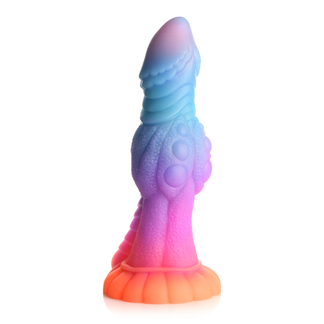 Xr brands Galactic Cock - Alien Creature Glow-in-the-Dark Silicone Dildo (848518053244)