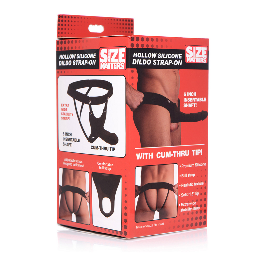 Xr brands SM - Holle Siliconen Dildo Strap-On (848518036384)