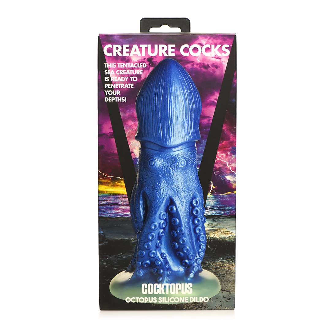 Xr brands Cocktopus Octopus - Siliconen Dildo - Blauw (848518052452)