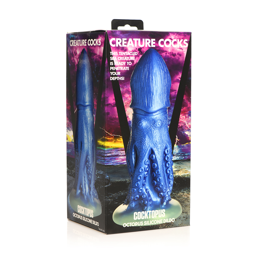 Xr brands Cocktopus Octopus - Siliconen Dildo - Blauw (848518052452)