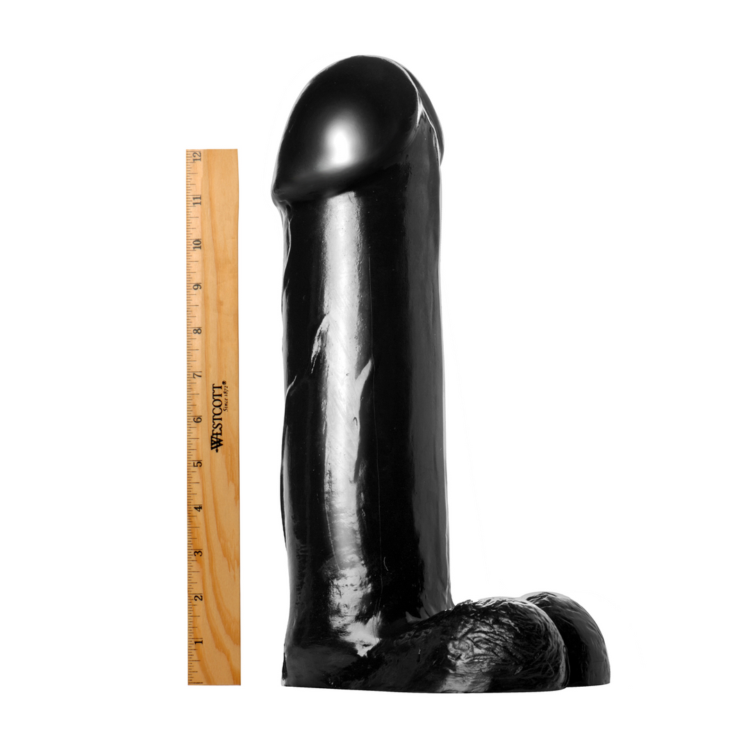 Xr brands De Titan Dildo - XXL - 14,5 inch - Zwart (848518007674)