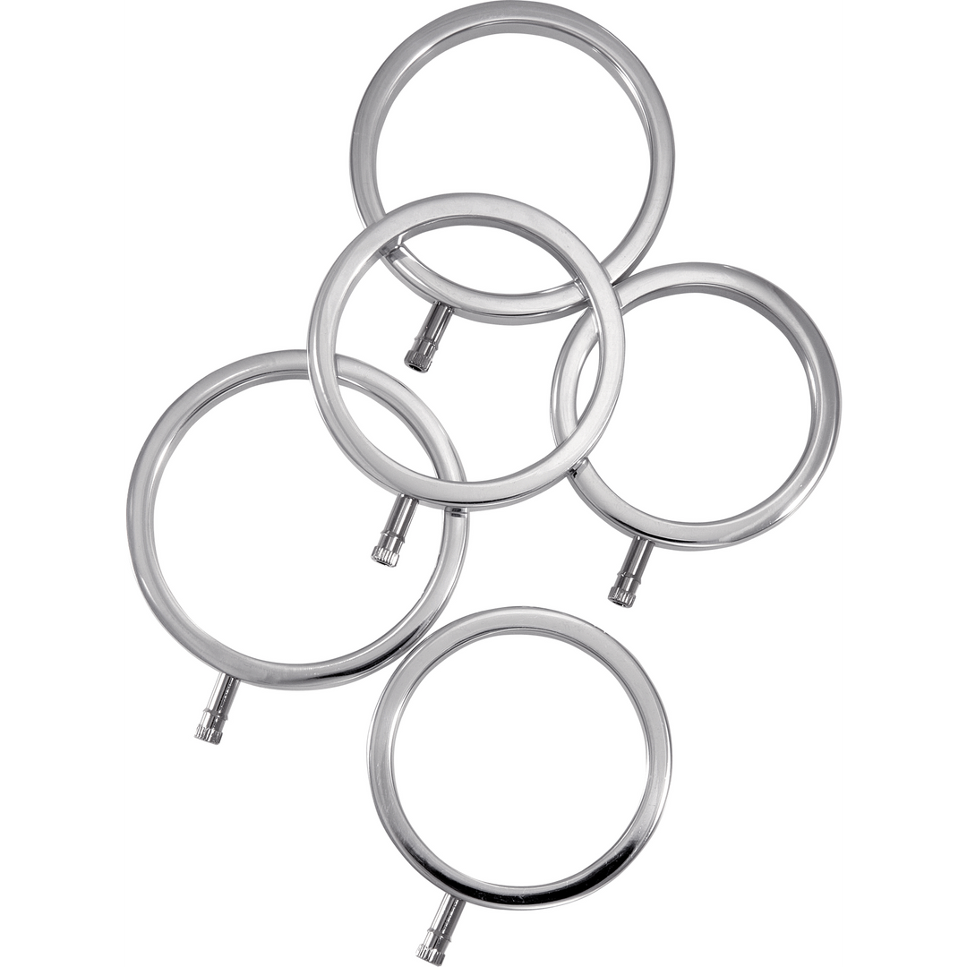 Electrastim Set van massieve metalen cockringen (609224031038)