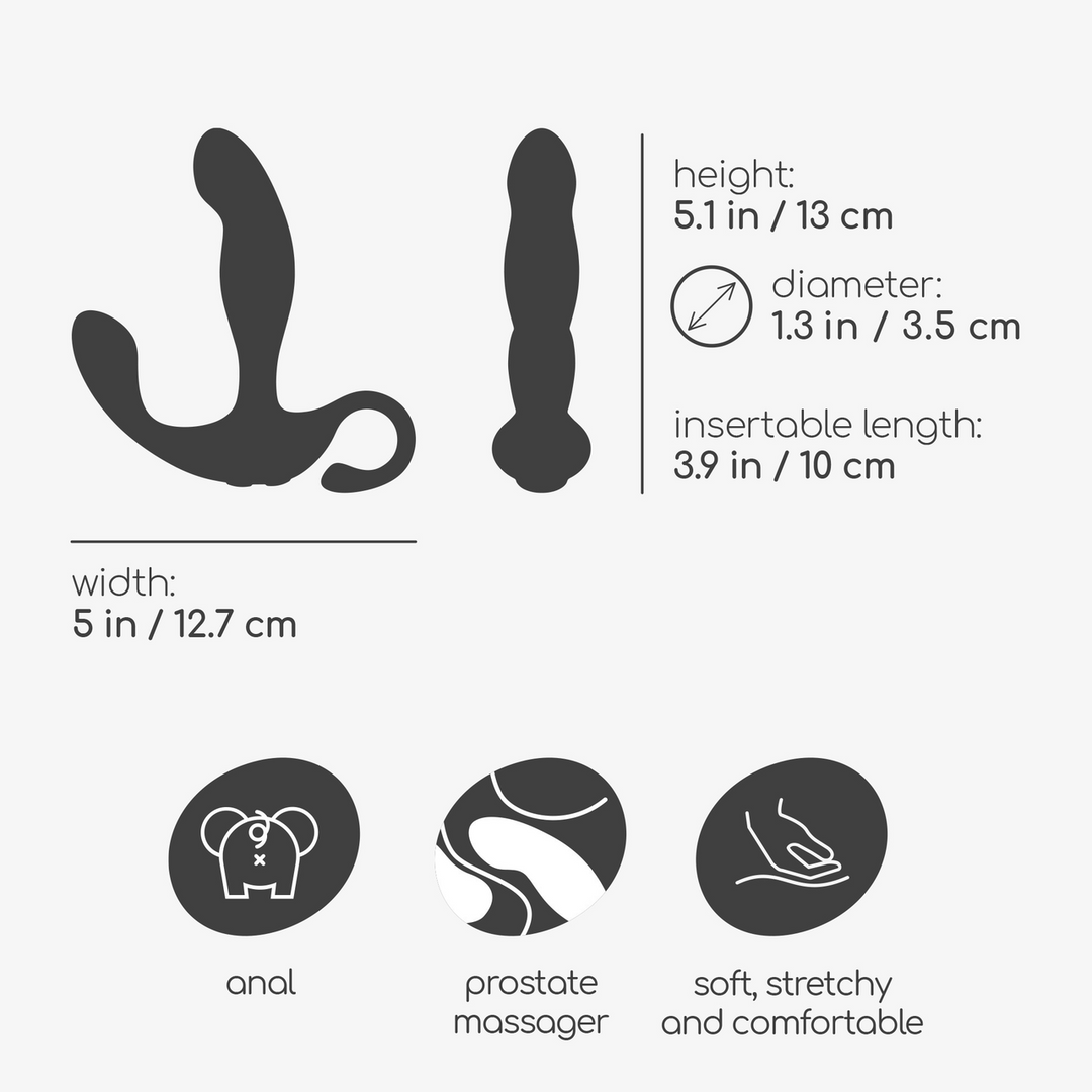 Crushious Loki - Oplaadbare Prostaatmassager met Afstandsbediening - Zwart (7403254157507)