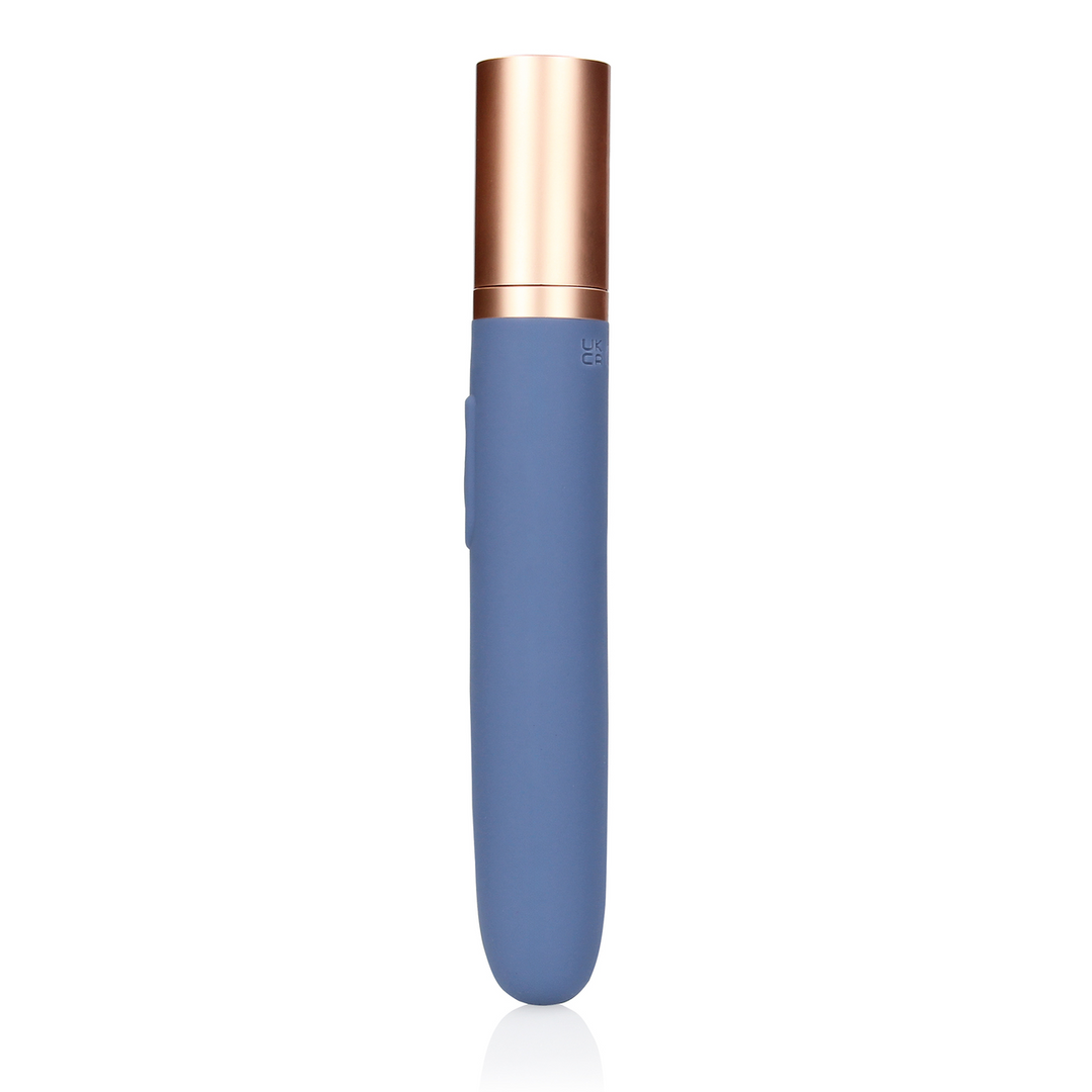 Loveline by shots Reisvibrator met Lube Compartment en Pomp - Blue Horizon (8714273049407)